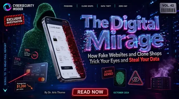 Illustration for The Digital Mirage — how fake websites and clone shops trick your eyes